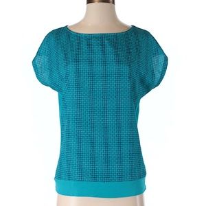 New York & Company size S turquoise/teal top